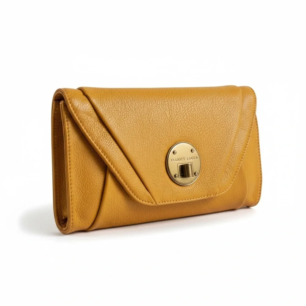 NWT Elliott Lucca Pebbled Leather Crossbody & Clutch